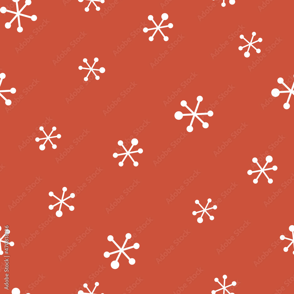 vector seamless repeat with cute little snowflakes vector seamless repeat with cute little snowflakes