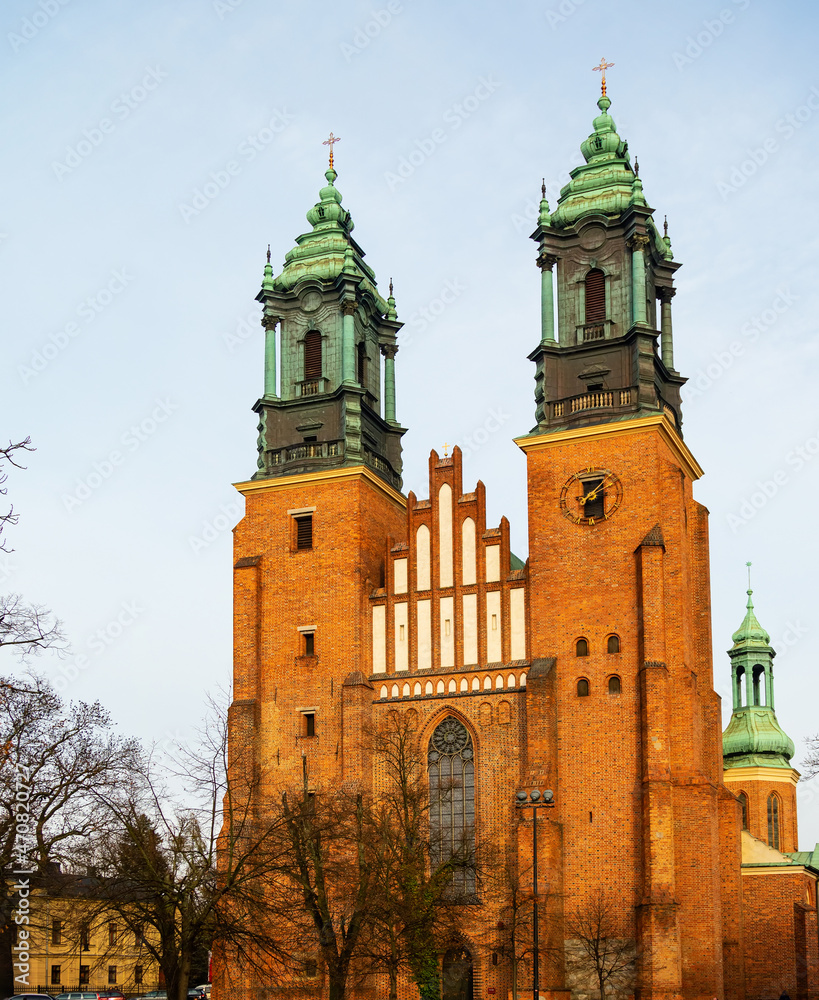 Fototapeta premium Poznan, Poland, Cathedral. Basilica of apostles St. Peter and St. Paul.