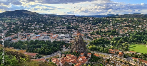 Panoramic view of the church Saint Michel d Aiguilhe - Le Puy en Velay © Maria