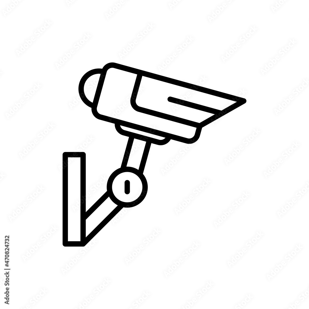 CCTV, surveillance camera thin line icon. Security, protection, video control system. Modern vector illustration CCTV, surveillance camera thin line icon. Security, protection, video control system. Modern vector illustration