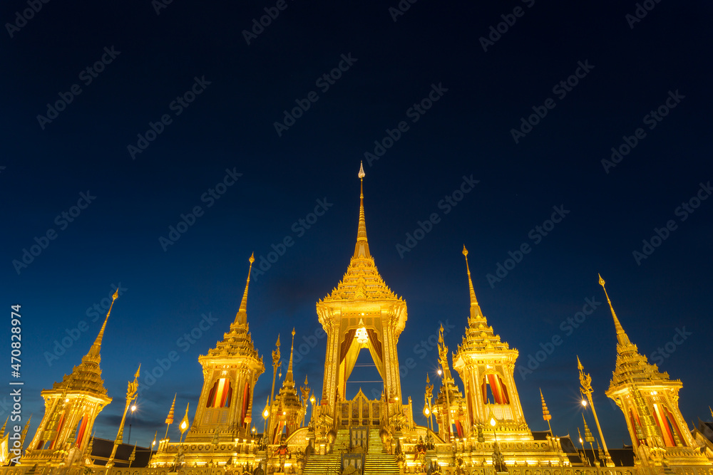 The Royal Crematorium Replica for King Bhumibol Adulyadej (Pra May Ru Maat) 
