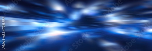 Blue dark color abstract background rays lights effect shiny radial blurred. use for card banner background wallpaper empty room and display your product.