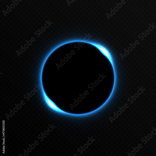 Vector blue eclipse. Different phases of the png eclipse, png eclipse, lunar eclipse.