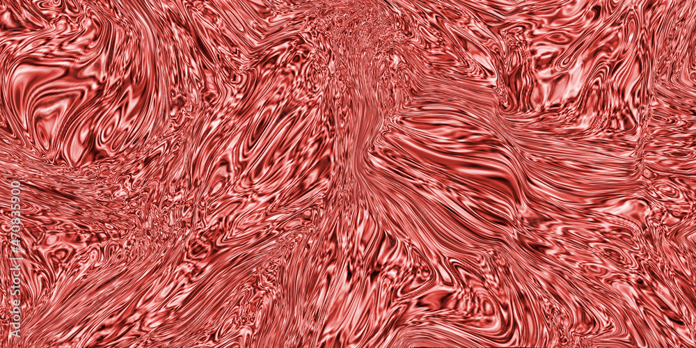 Fototapeta premium molten metal. blood close up. mixed paint. red thick liquid. pink creative background