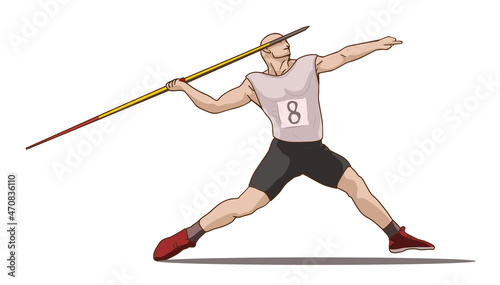 male javelin thrower photo
