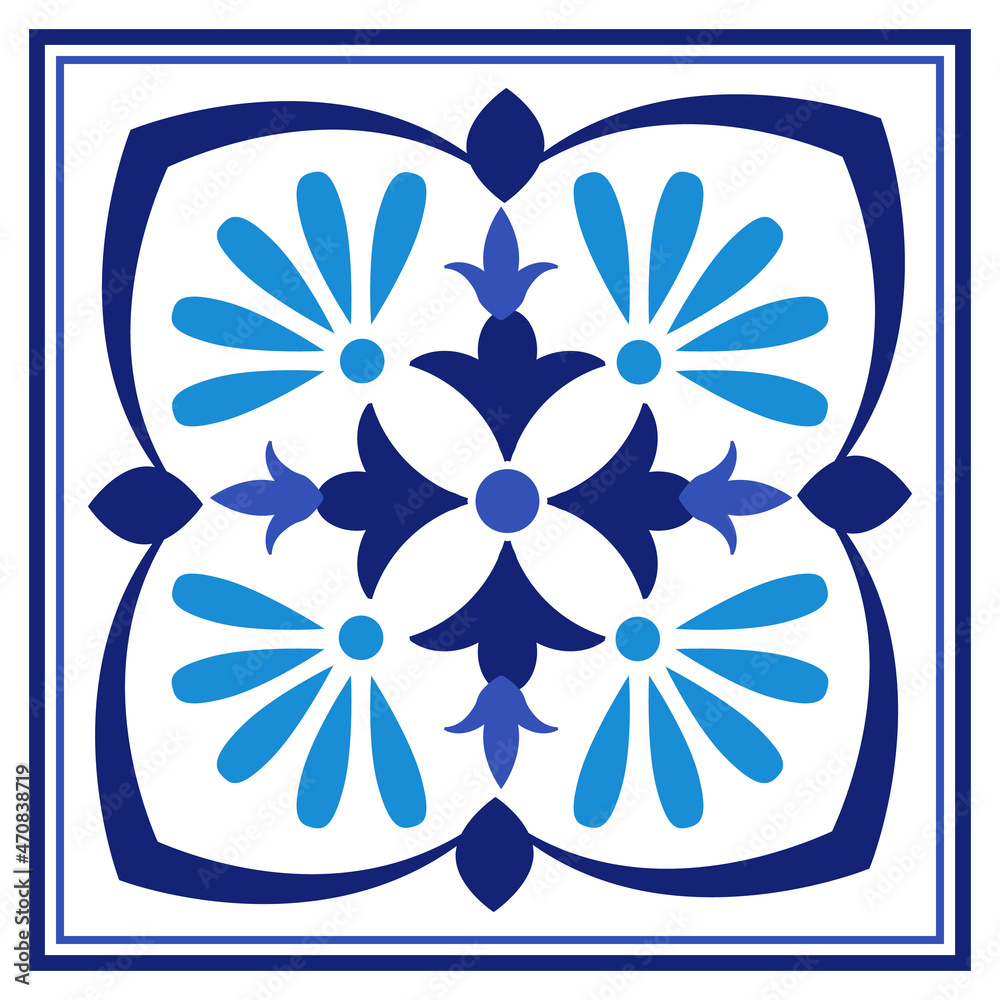 Azulejos portuguese traditional ornamental tile Azulejos portuguese traditional ornamental tile