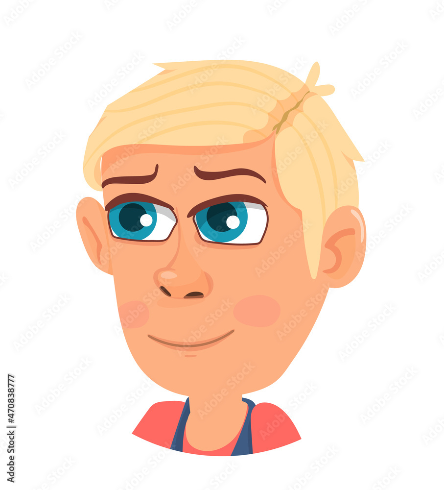 School boy avatar. Smiling kid. Cute child for posters and banners School boy avatar. Smiling kid. Cute child for posters and banners