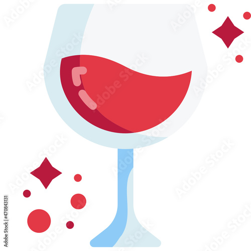 wine flat icon
