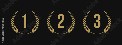 Badge grain vector icon template. Award logo design illustration.