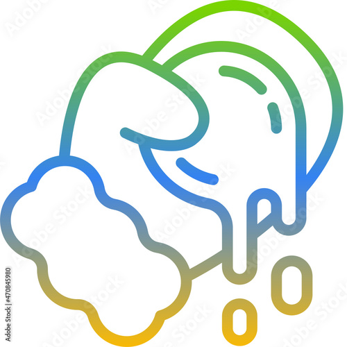 snowball gradient icon