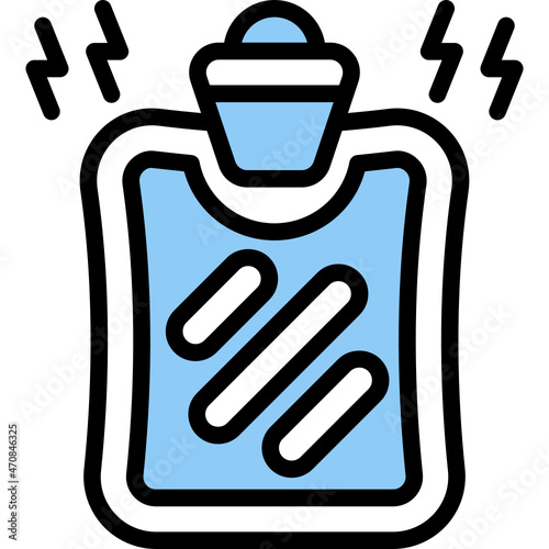 hot water bottle one color icon