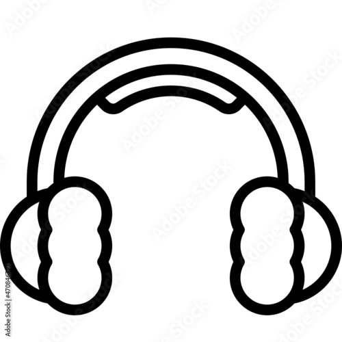 earmuff line icon