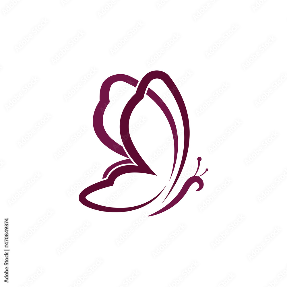 butterfly logo icon design template vector butterfly logo icon design template vector