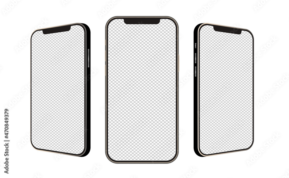 Device screen - Phone, mobile. Realistic models smartphone with transparent screens. Smartphone mockup collection. 3D mobile phone with shadow on transparent background Device screen - Phone, mobile. Realistic models smartphone with transparent screens. Smartphone mockup collection. 3D mobile phone with shadow on transparent background