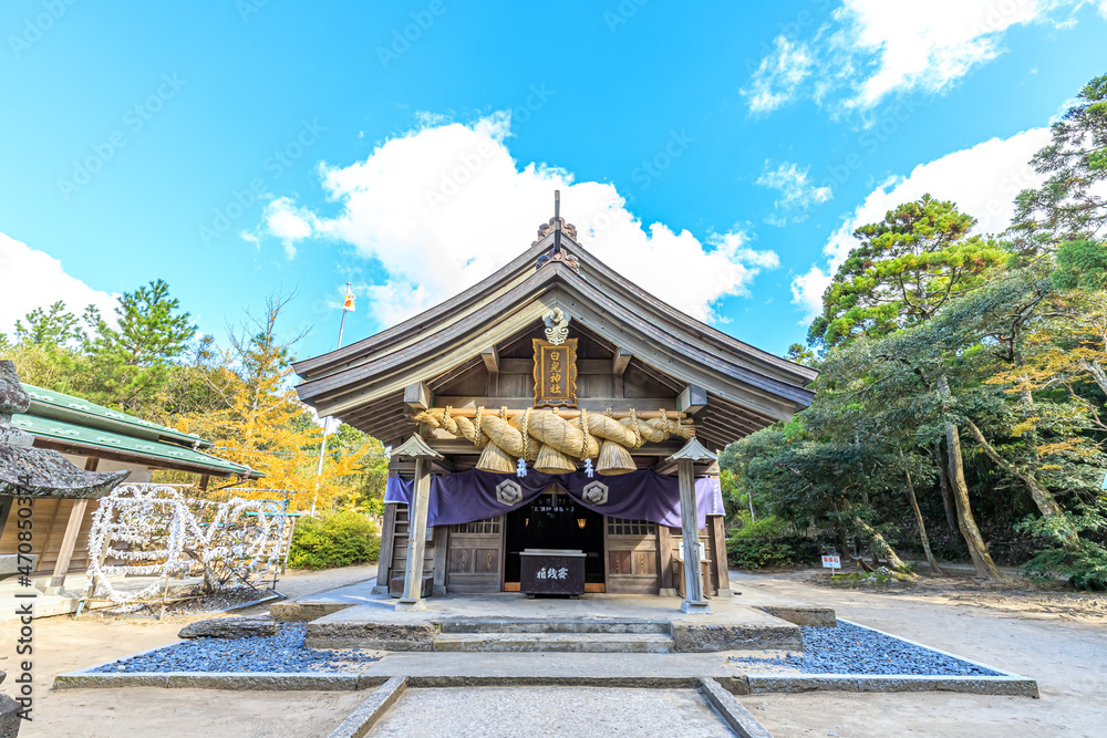 秋の白兎神社 鳥取県鳥取市 Hakuto Shrine in Autumn. Tottori-ken Tottori city 秋の白兎神社 鳥取県鳥取市 Hakuto Shrine in Autumn. Tottori-ken Tottori city
