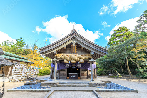 秋の白兎神社　鳥取県鳥取市　Hakuto Shrine in Autumn. Tottori-ken Tottori city photo