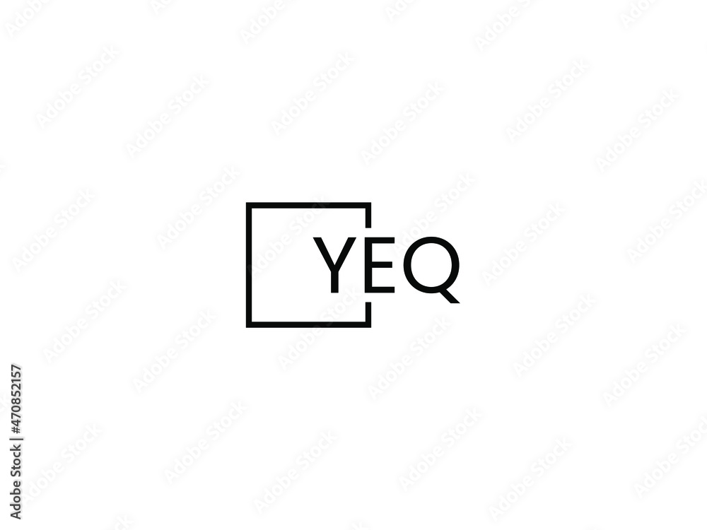 YEQ letter initial logo design vector illustration YEQ letter initial logo design vector illustration