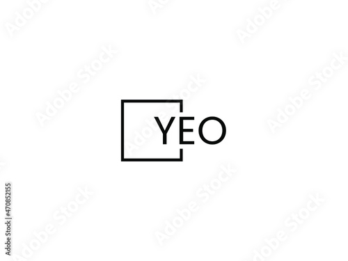 YEO letter initial logo design vector illustration