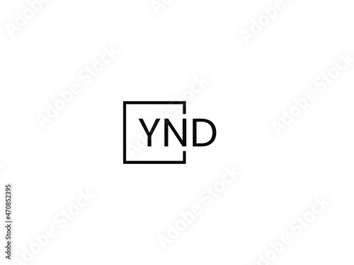 YND letter initial logo design vector illustration