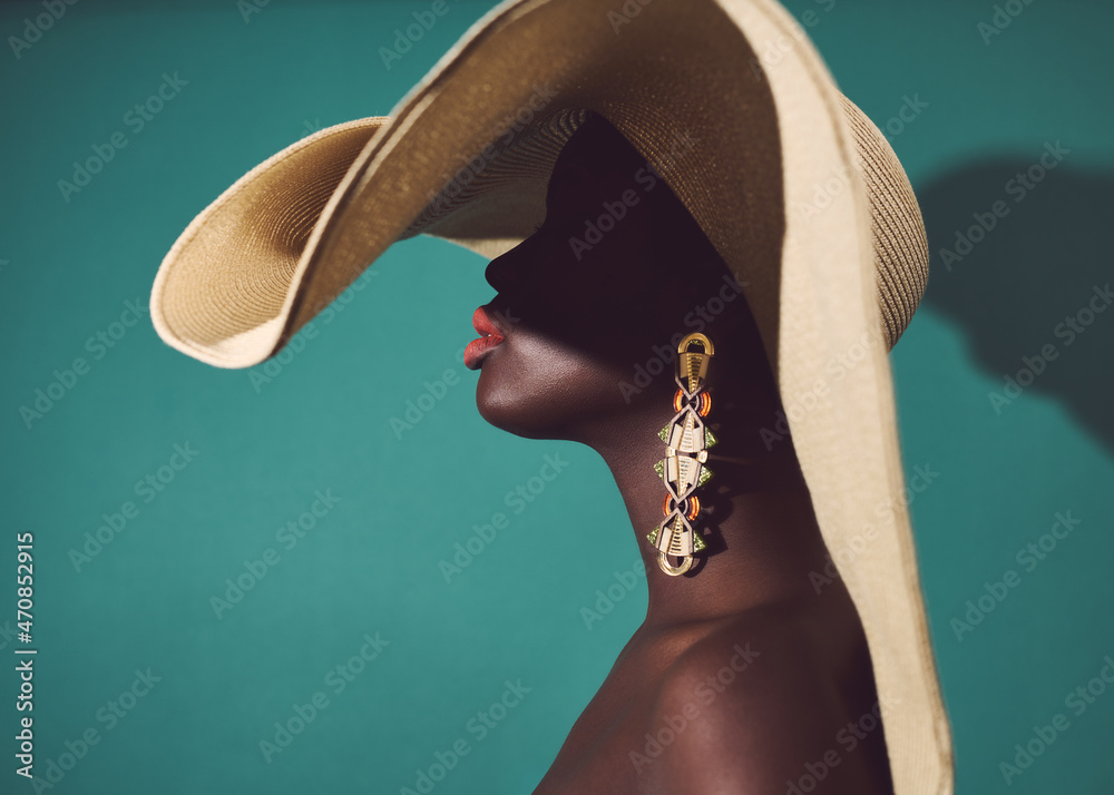 Fashion editorial images with colourful themes - obrazy, fototapety, plakaty 