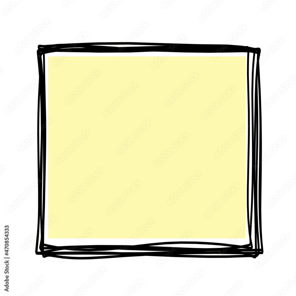 Abstract color square as line drawing on white as background. Vector Abstract color square as line drawing on white as background. Vector