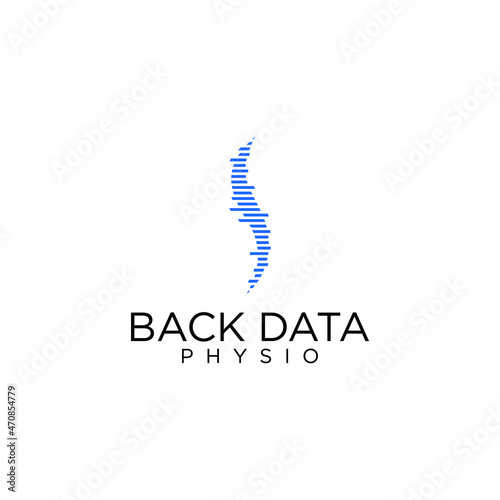 Medical Clinic Physiotherapy Specialist Recovery Spine Logo Template 