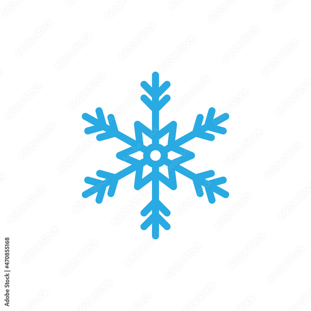 snowflake icon design template vector isolated illustration snowflake icon design template vector isolated illustration