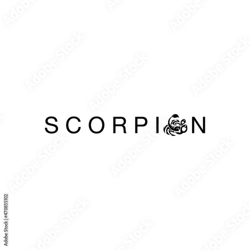 scorpion insect sting poisonous invertebrate line template 