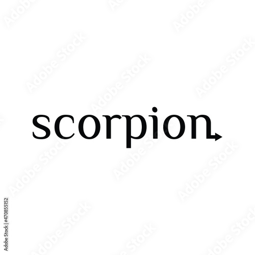 scorpion insect sting poisonous invertebrate line template 