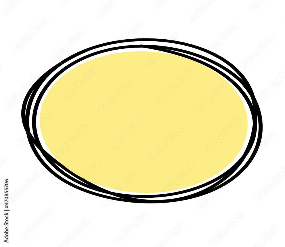 Abstract color oval as line drawing on white as background. Vector
Abstract color oval as line drawing on white as background. Vector