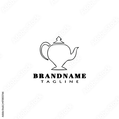 teapot logo icon design modern illustration
