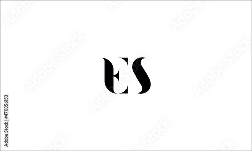 ES, SE, Abstract Letters Logo Monogram