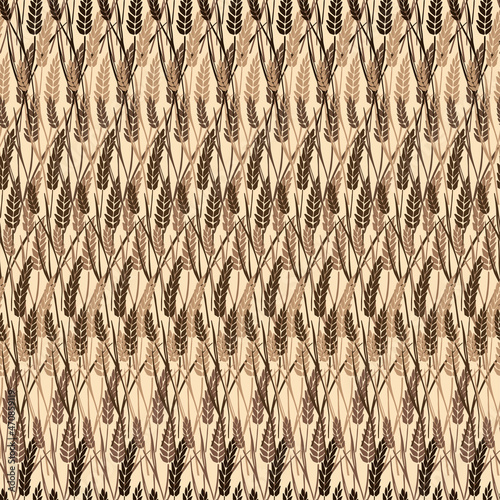seamless laurel wreath floral pattern. Seamless pattern can be used for wallpaper, web page background, packaging