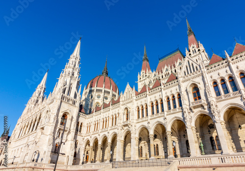 Hungarian Parliament building in Budapest, Hungary