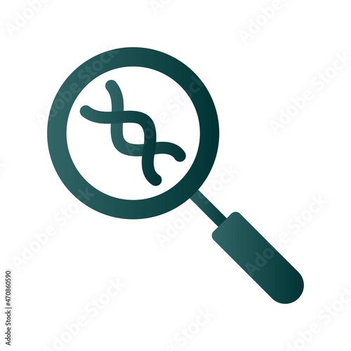 Dna Glyph Gradient Vector Icon Design