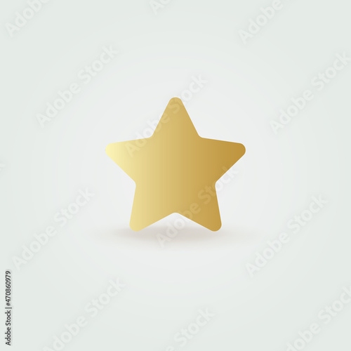 gold star illustration  suitable for Christmas tree designs and other designs.