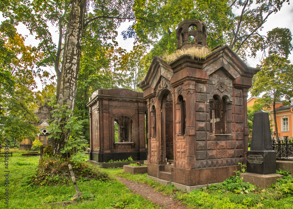 Nikolskoe (Nicholas) cemetery of Alexander Nevsky lavra in Saint Petersburg. Russia Nikolskoe (Nicholas) cemetery of Alexander Nevsky lavra in Saint Petersburg. Russia