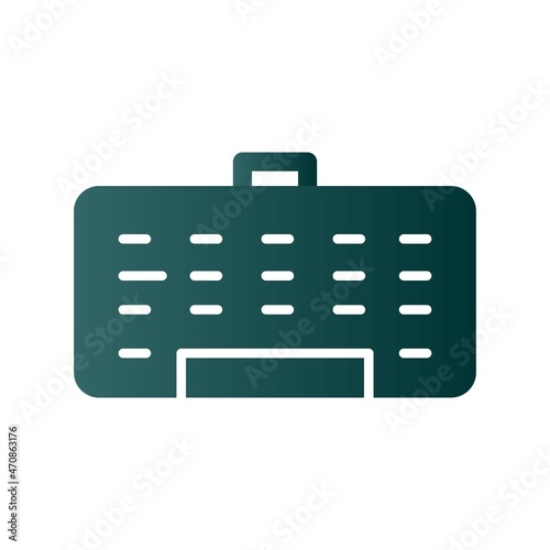 Keyboard Glyph Gradient Vector Icon Design