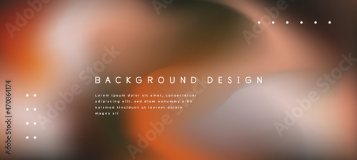 Vector brown blurred gradient style background. Abstract smooth illustration By phochi