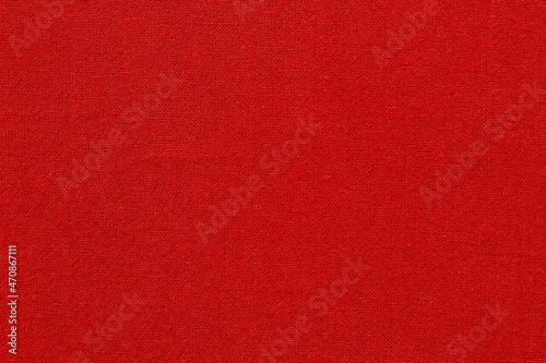 Dark red cotton fabric texture background, seamless pattern of natural textile.