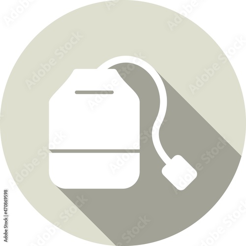 Tea Bag Glyph Circle Vector Icon Design