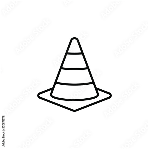 Safety Cone Icon Vector Design Template on white background