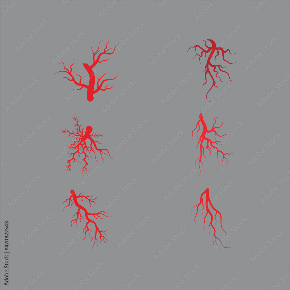 Veins icon Vector Illustration design Logo template Veins icon Vector Illustration design Logo template
