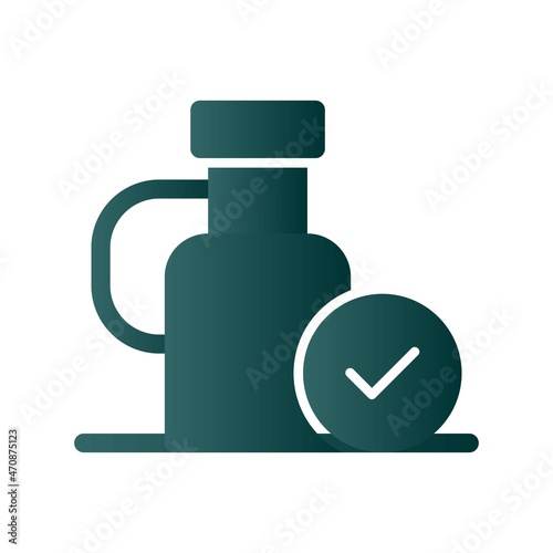 Olive Oil Glyph Gradient Vector Icon Design