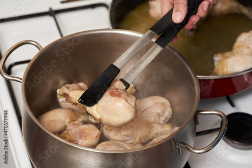 Cooking poultry drumsticks