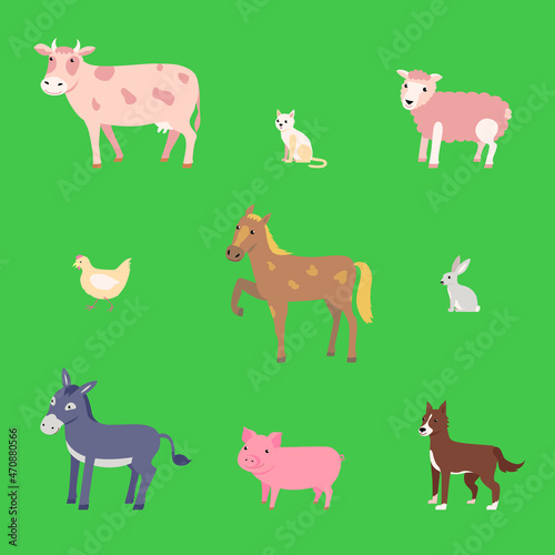 Farm animals collection