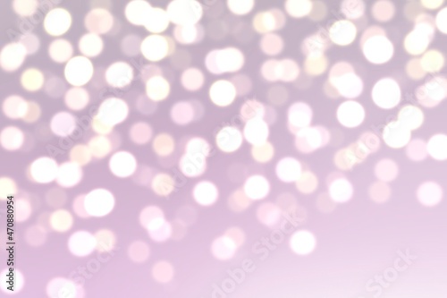 イルミネーション風背景）スモーキーな紫のボケライトの抽象イラスト 幻想的 ロマンティック パーティ