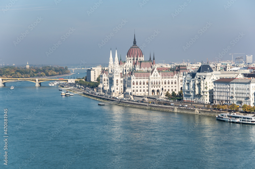 The Hungarian Parliament Building in Budapest