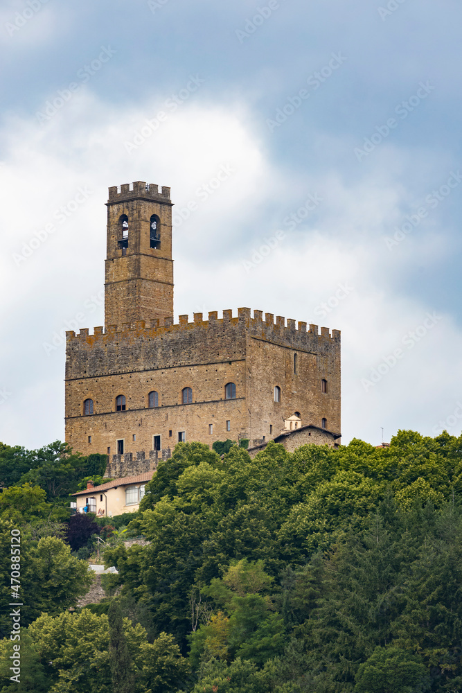 Public monument of Poppi Castle in Tuscany, Italy Public monument of Poppi Castle in Tuscany, Italy