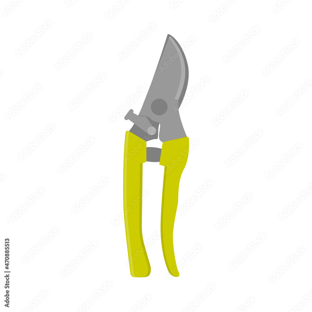 Garden shears. Secateurs. Garden tool trimmer in flat style. Garden shears. Secateurs. Garden tool trimmer in flat style.